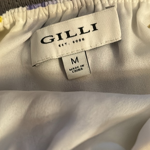 GiLLI multi color striped halter maxi dress Sz M - Picture 6 of 7